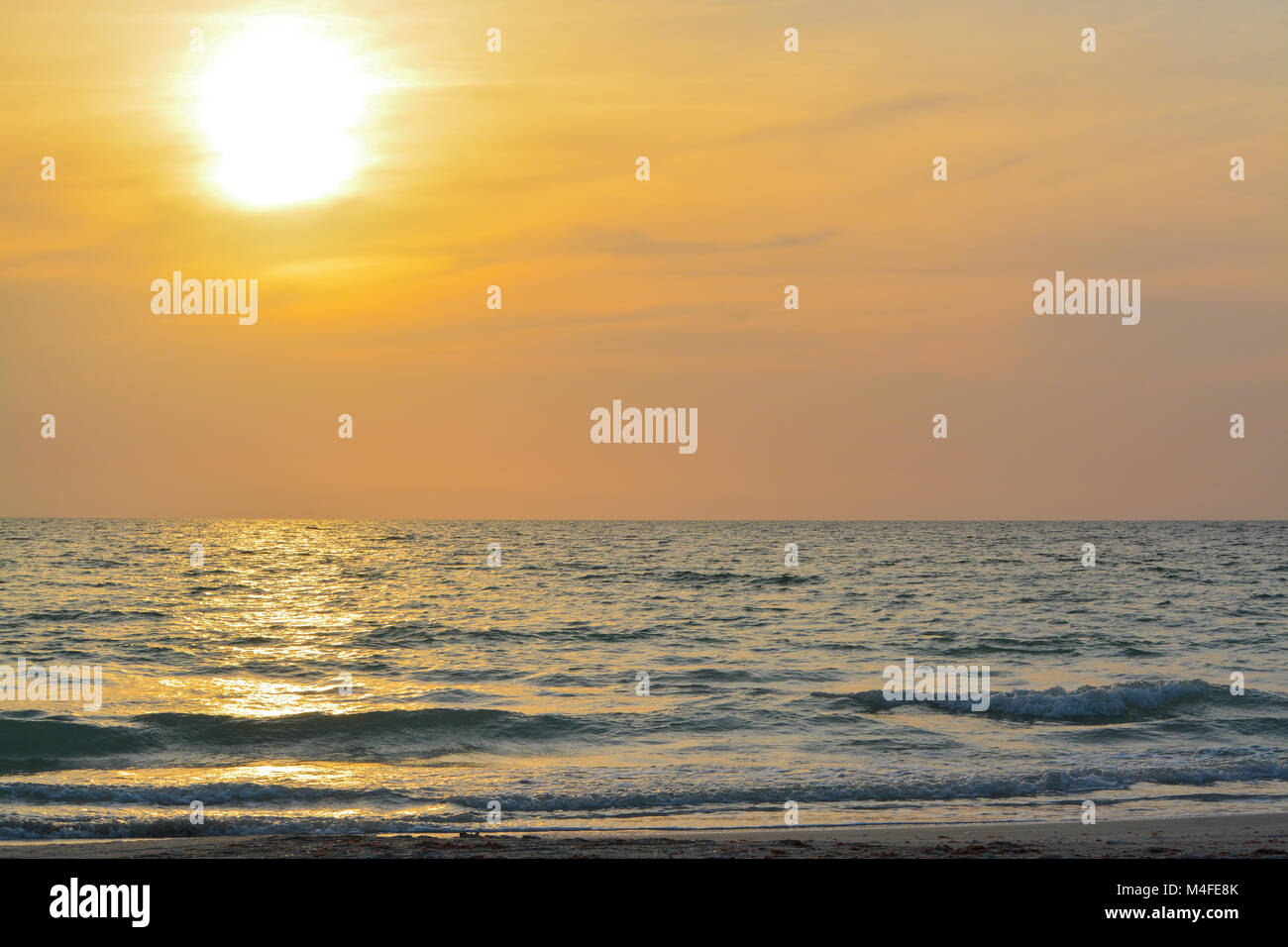 Tramonto sul Golfo del Messico Foto Stock