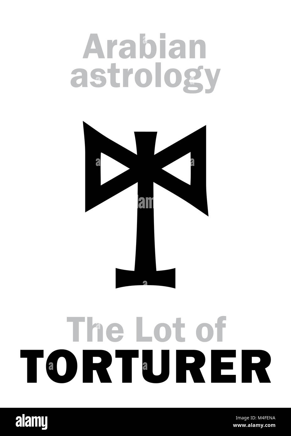 Astrologia: Lotto del torturatore (carnefice) Foto Stock