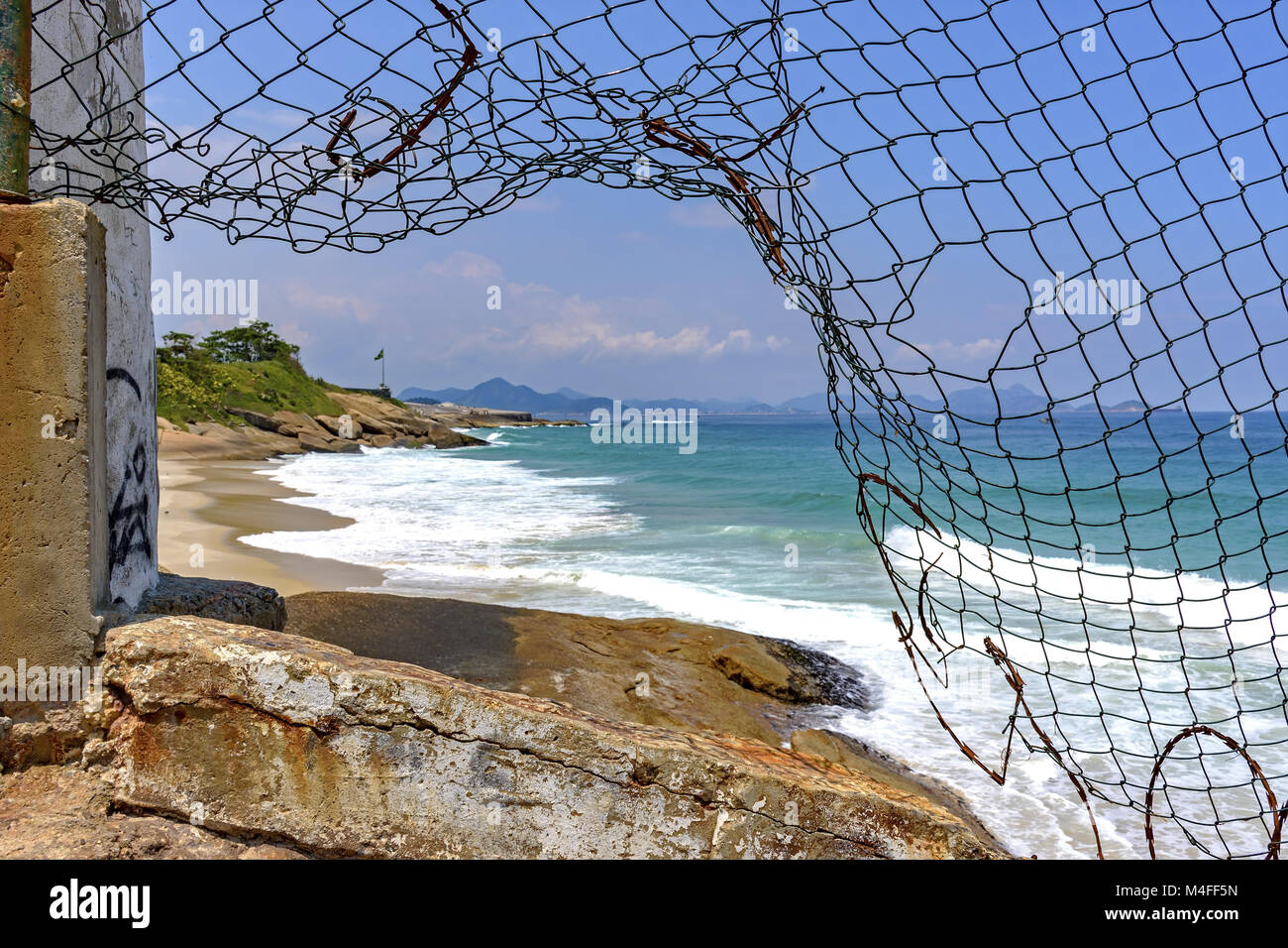 Devil's spiaggia di Ipanema, a Rio de Janeiro Foto Stock