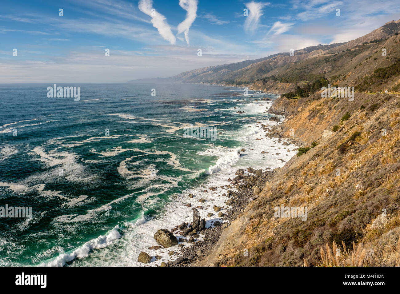 Stati Uniti costa del pacifico paesaggio, California Foto Stock