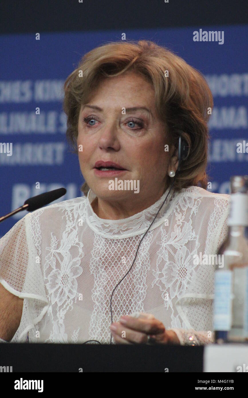 Berlino, Germania. Il 16 febbraio, 2018. Conferenza stampa presso il Grand Hyatt Hotel di Berlino/Germania per "Las Herederas" (l'Hairesses) dalla 68BERLINALE (International Film Festival.) dotate di: Ana Brun, Margarita Irún, Ana Ivanova, María Martins, Marcelo Martinessi, Christoph Friedel, Dove: Berlino/Germania, quando: 16.Febbraio 2018, Credit: Tahsin Ocak/Alamy Live News Foto Stock