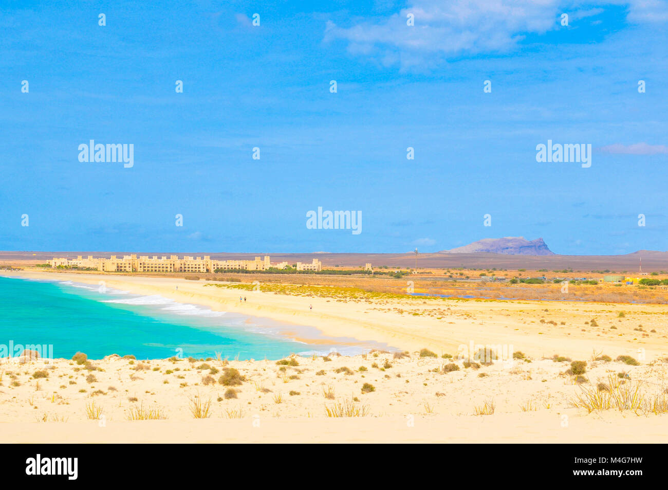 Landsacape marino a Boa Vista Capo Verde Foto Stock