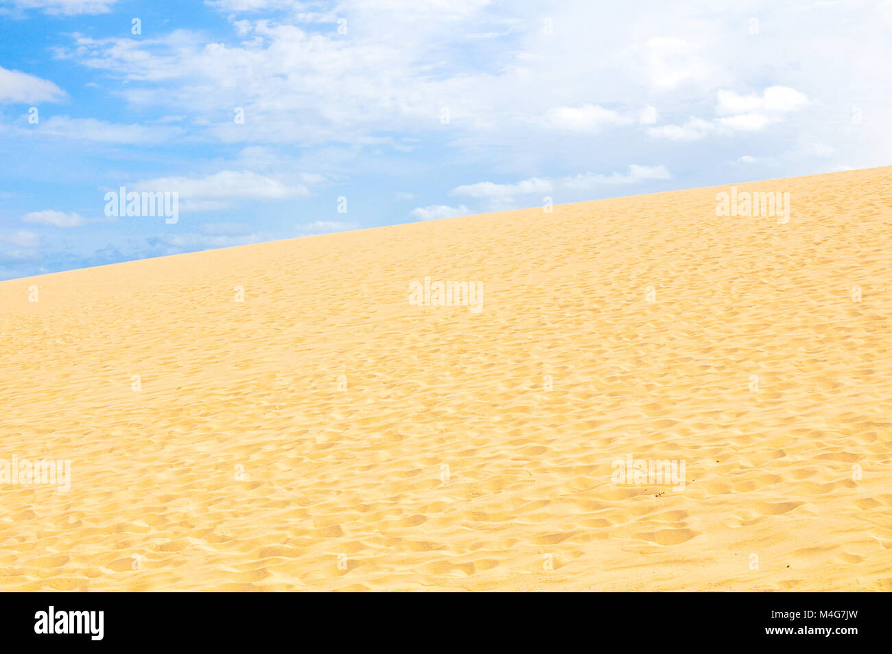 Vista del deserto a Boa Vista Capo Verde Foto Stock