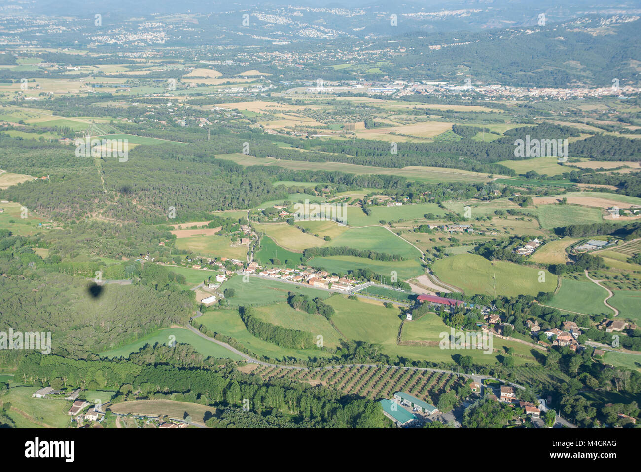 La fotografia aerea presi in Cardedeu, Catalogna (Spagna) Foto Stock