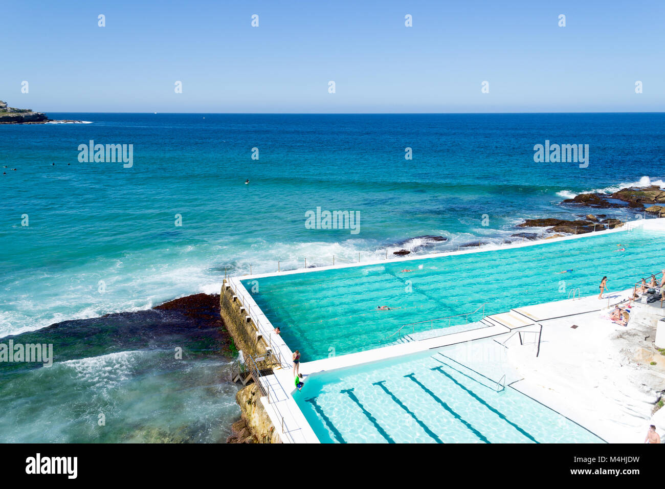 Famoso Bondai Beach a Sydney Foto Stock