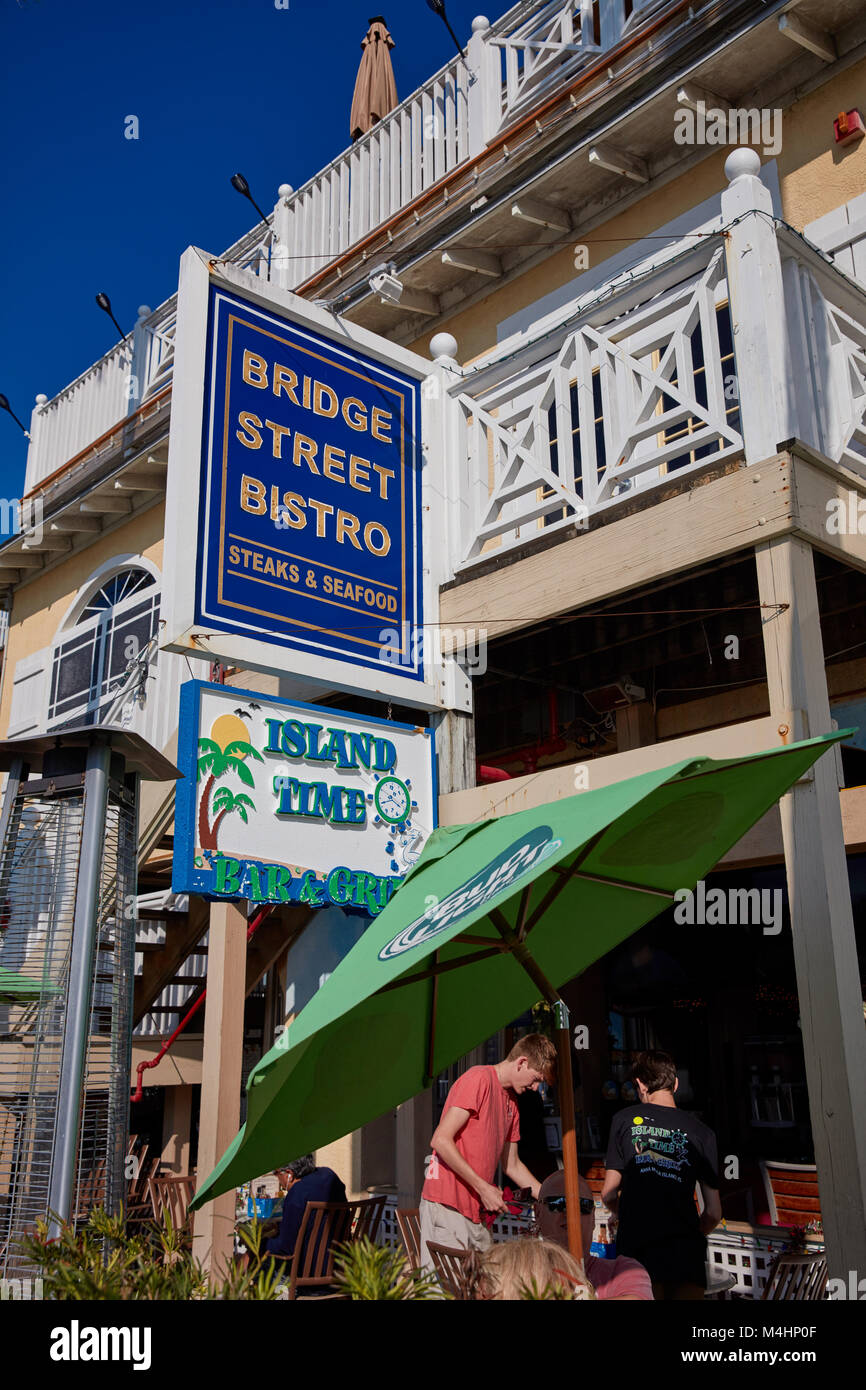 Bridge Street Bistro, Anna Maria Island, Florida Foto Stock