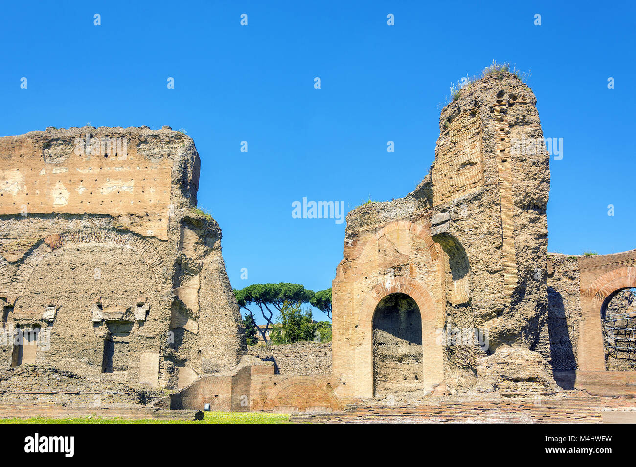 Terme di Caracalla, antiche rovine romane terme pubbliche Foto Stock