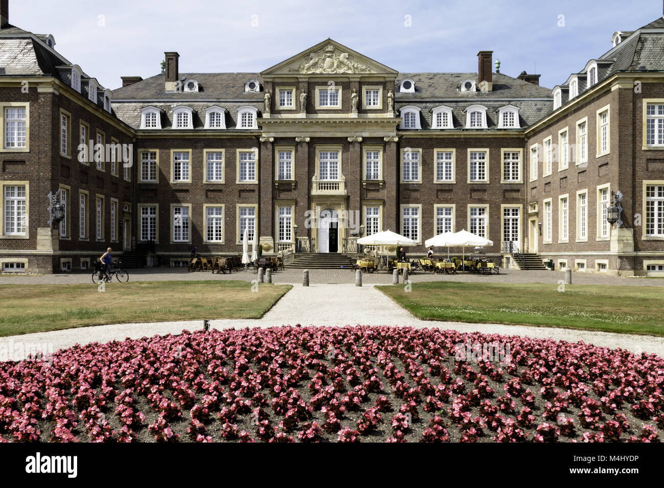 Moated il castello. Nordkirchen, Münster regione Renania settentrionale-Vestfalia, Germania Foto Stock