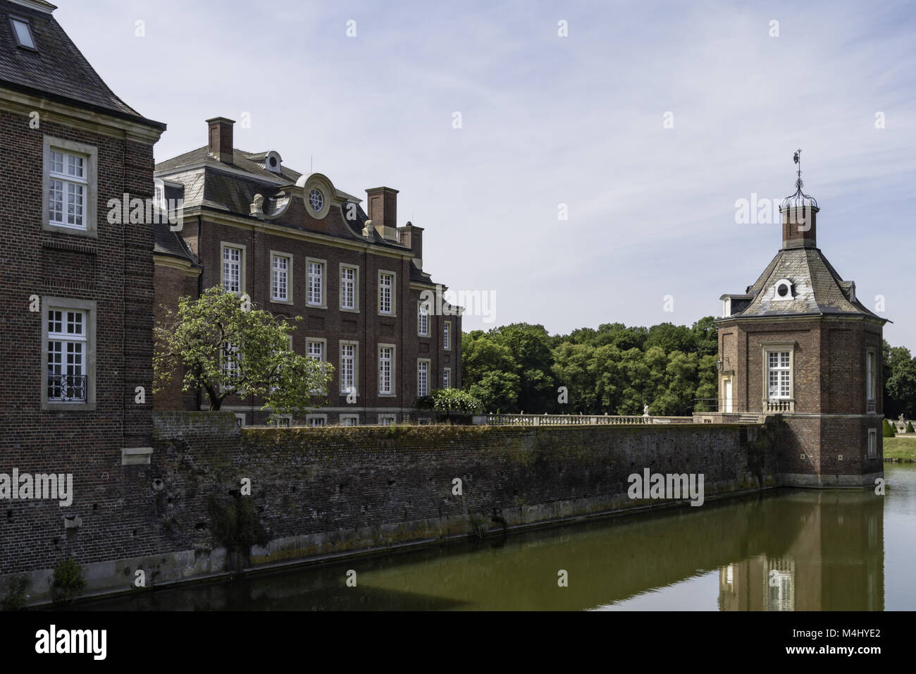 Moated il castello. Nordkirchen, Münster regione Renania settentrionale-Vestfalia, Germania Foto Stock