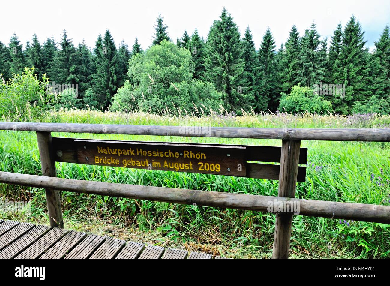 Il Parco di natura Hessische-Rhön Germania Foto Stock