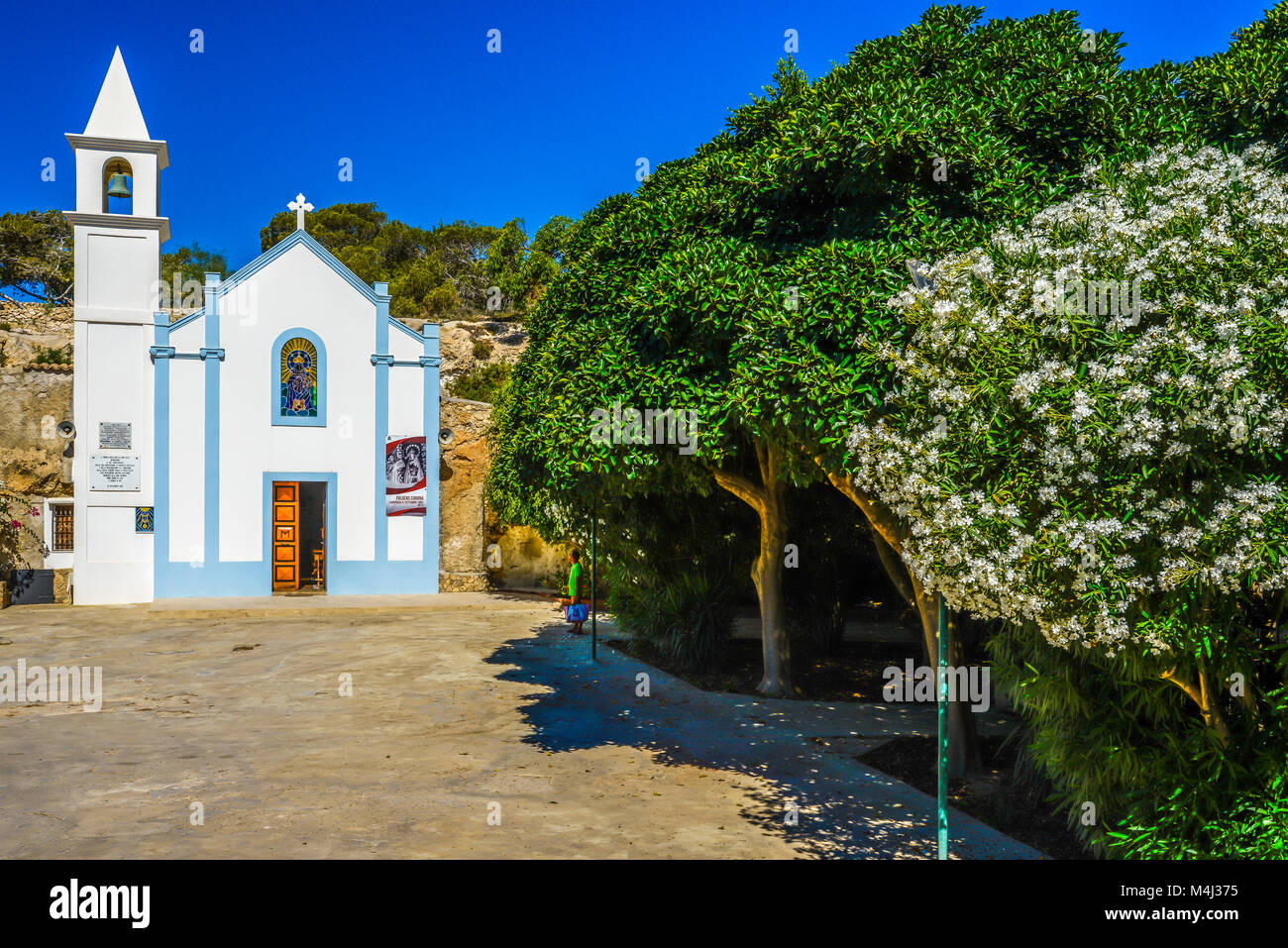 L'Italia, Sicilia, isola di Lampedusa chiesa della Madonna di Porto ...