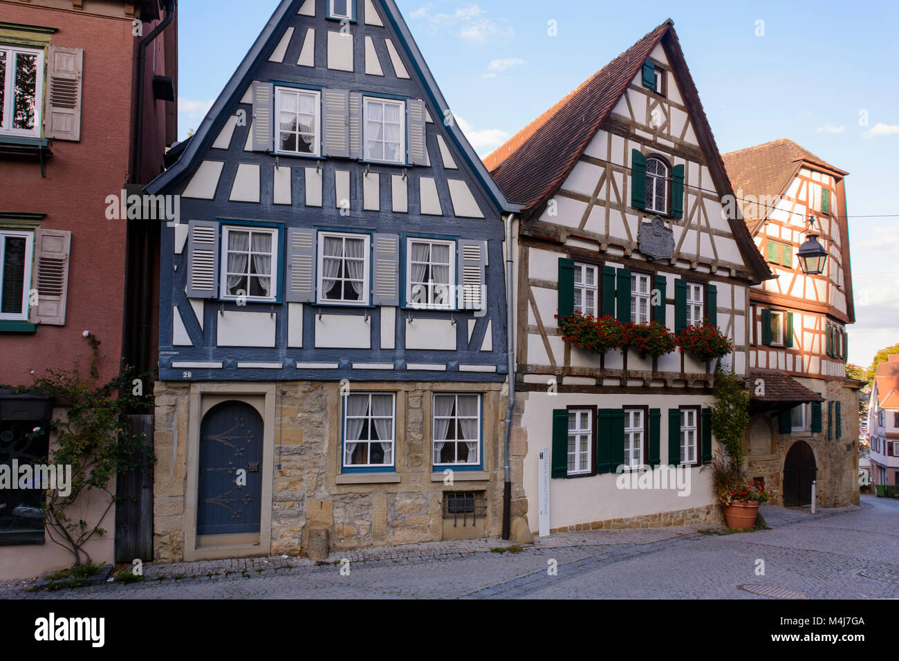 Geburtshaus Schillers, Marbach am Neckar, Baden-Württemberg, Deutschland, Europa Foto Stock