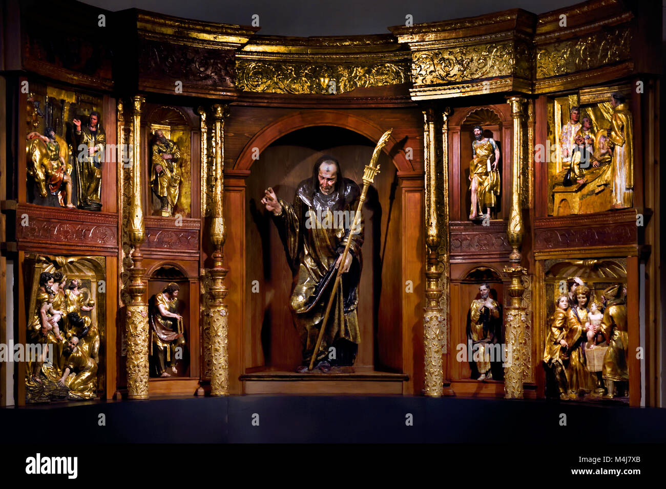 Retablo ( Ancona) 1526-1532 Alonso Berruguete 1489-1561 master del XVI secolo, Spagna, Spagnolo ( Monastero di San Benito el Real ) Valladolid Foto Stock