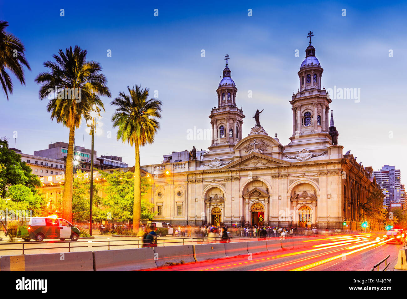 Plaza de Armas in Santiago de Cile, Cile Foto Stock