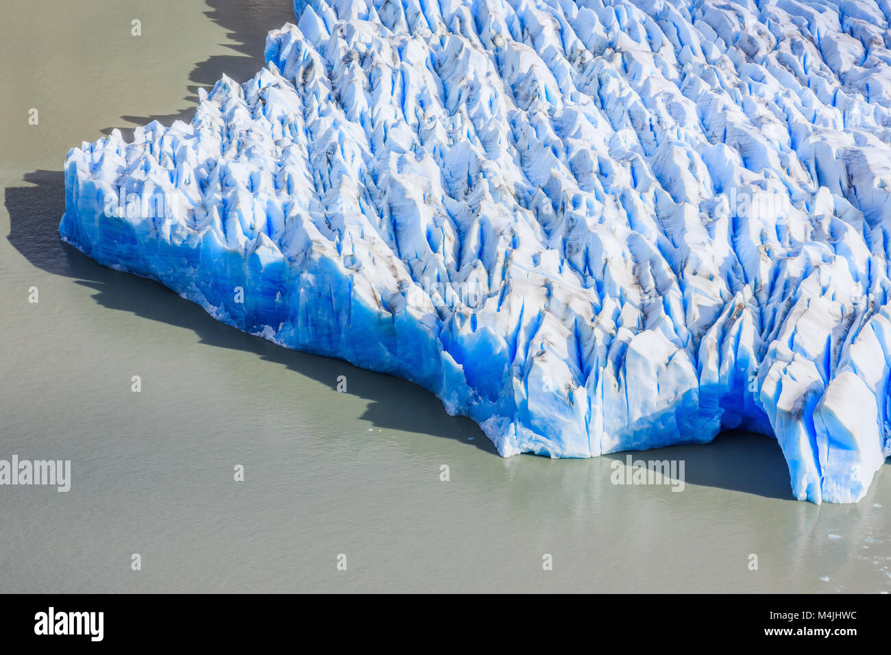 Parco Nazionale di Torres del Paine Cile. Ghiacciaio Grey. Foto Stock