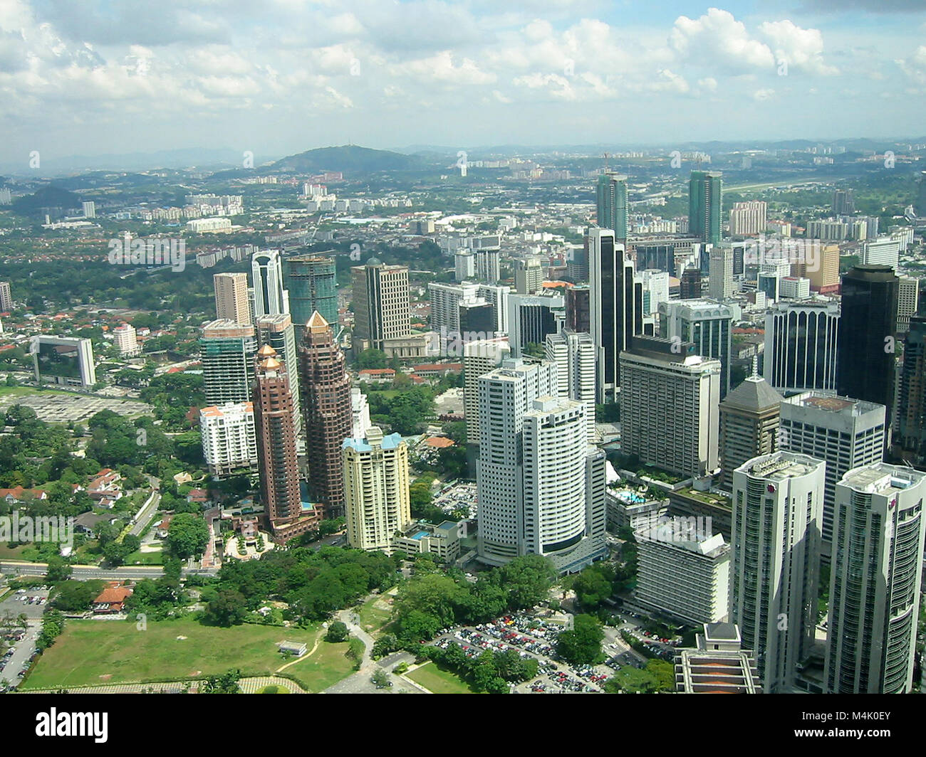 Vista aerea di Kuala Lumpur in Malesia Foto Stock