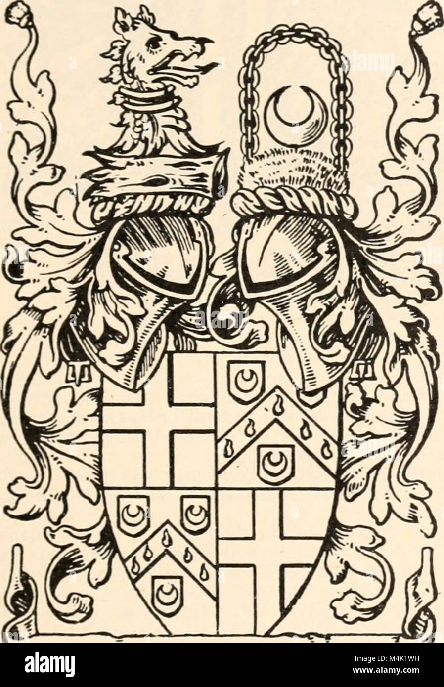 Armorial famiglie - una directory di colleghi di coat-corazza (1905) (14598340029) Foto Stock