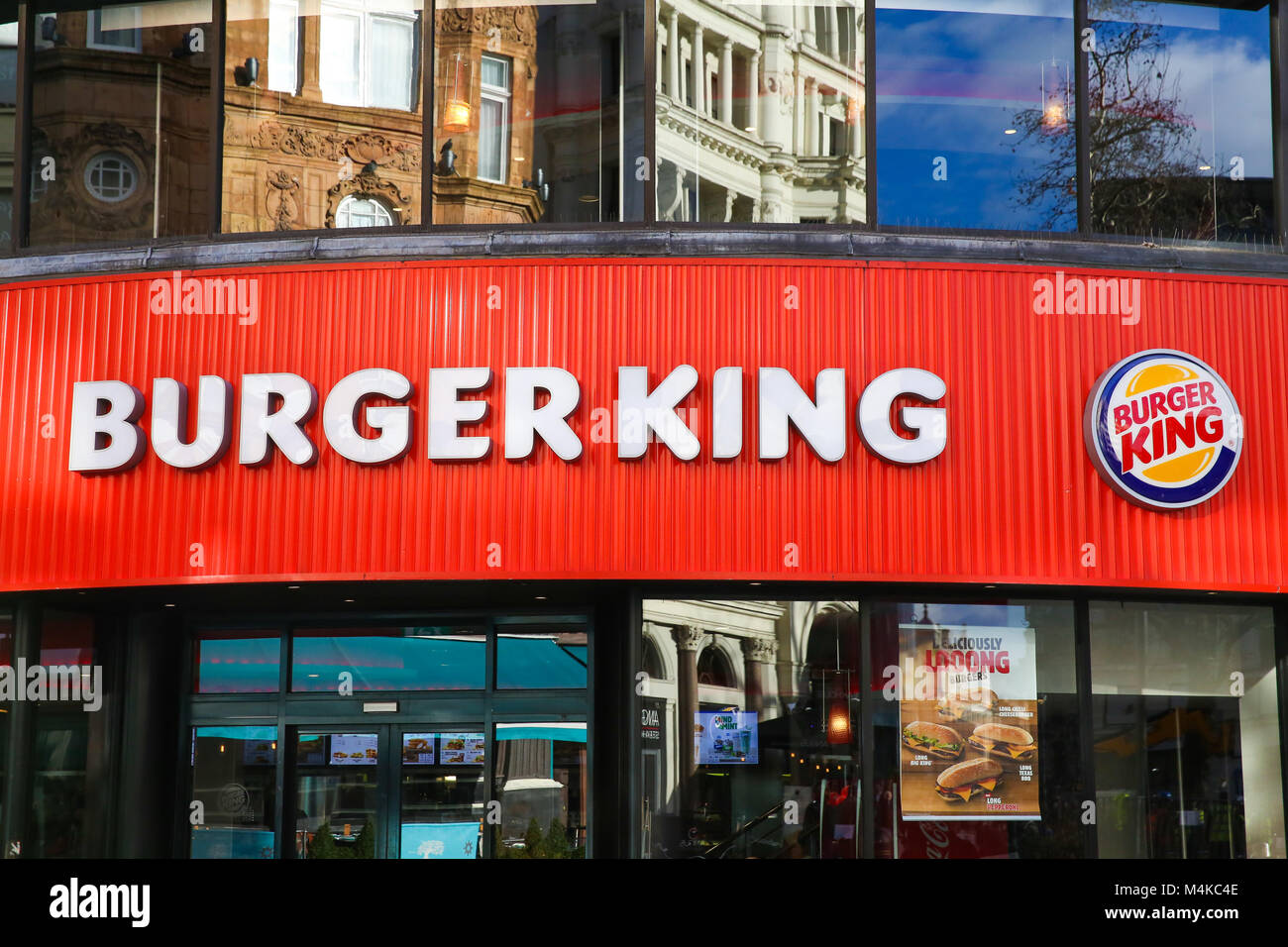 Vista generale di Burger King in Leicester Square offre: vista generale di Burger King a Leicester Square dove: Londra, Regno Unito quando: 16 Gen 2018 Credit: WENN.com Foto Stock