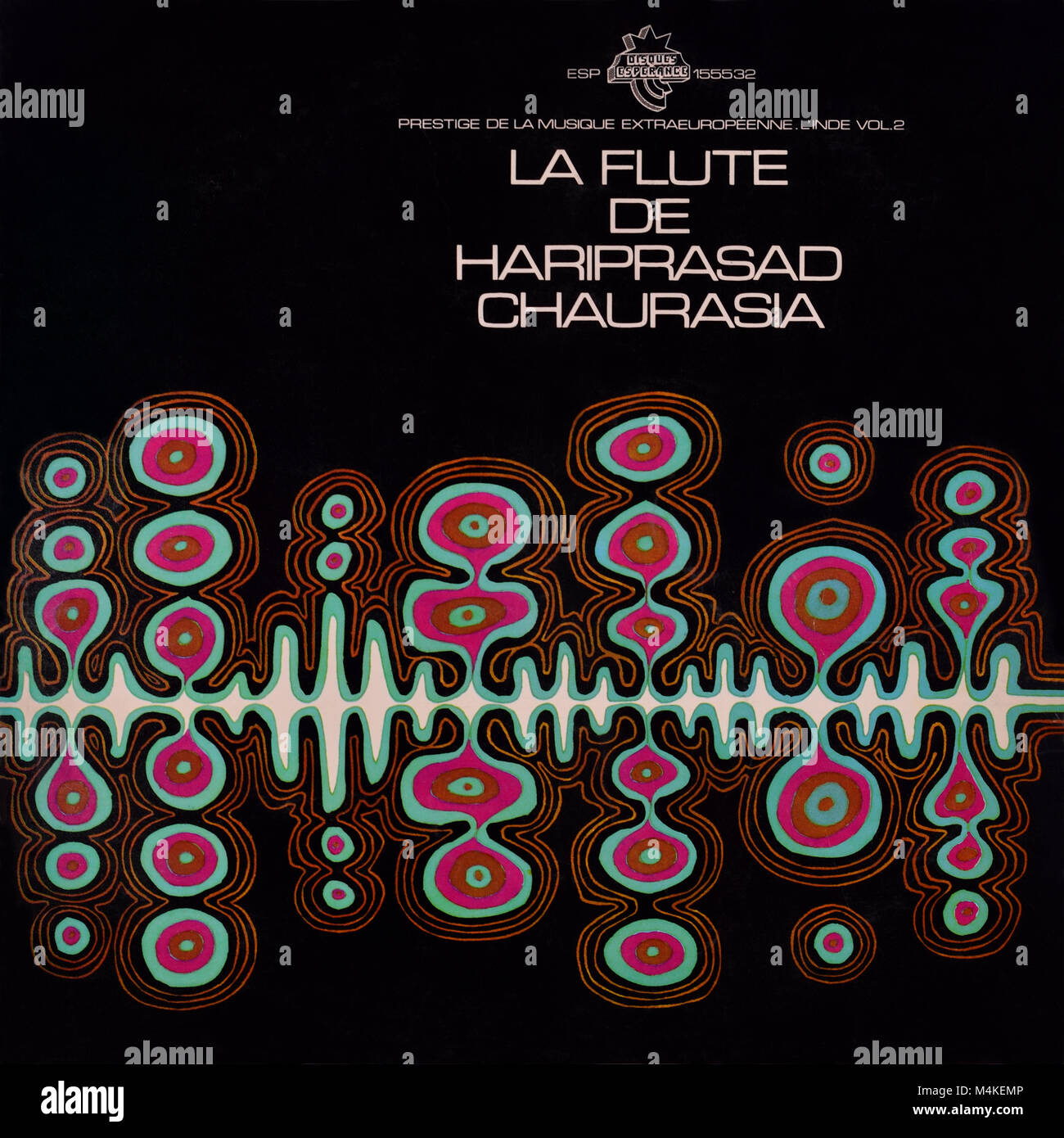 Hari Prasad Chaurasia - copertina originale in vinile - la Flute De HariPrasad Chaurasia - 1984 Foto Stock