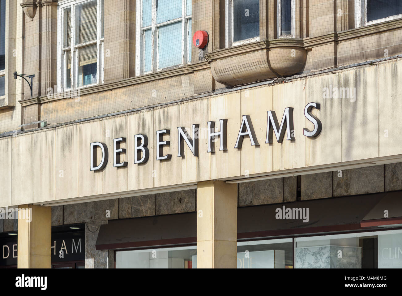 Debenhams in Nottingham, UK. Foto Stock