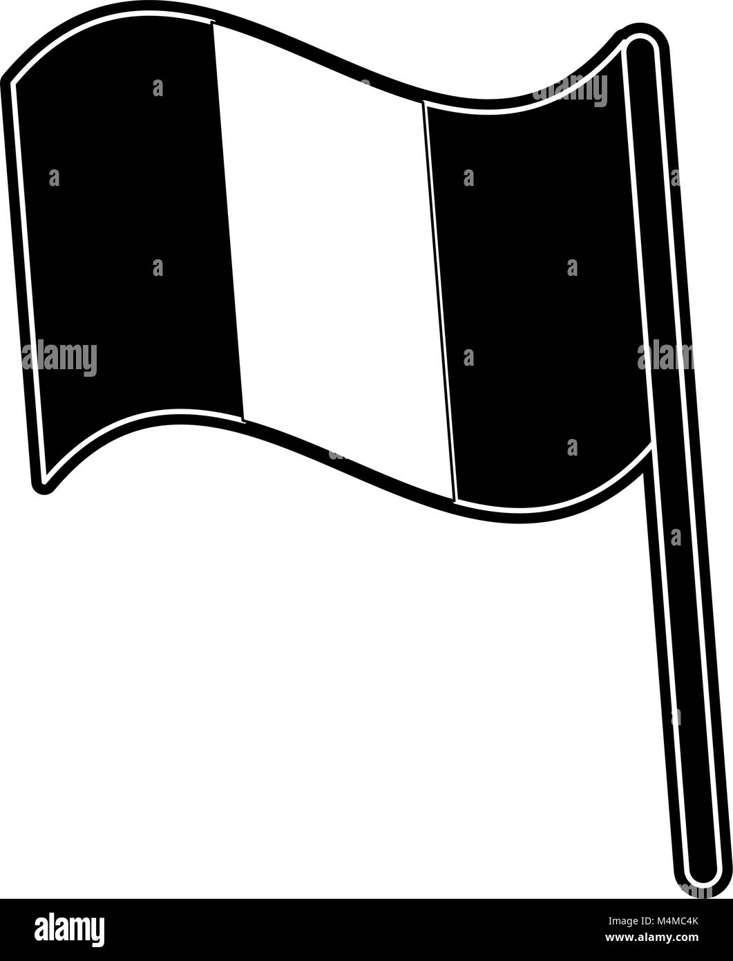 Irlanda bandiera isolato Illustrazione Vettoriale