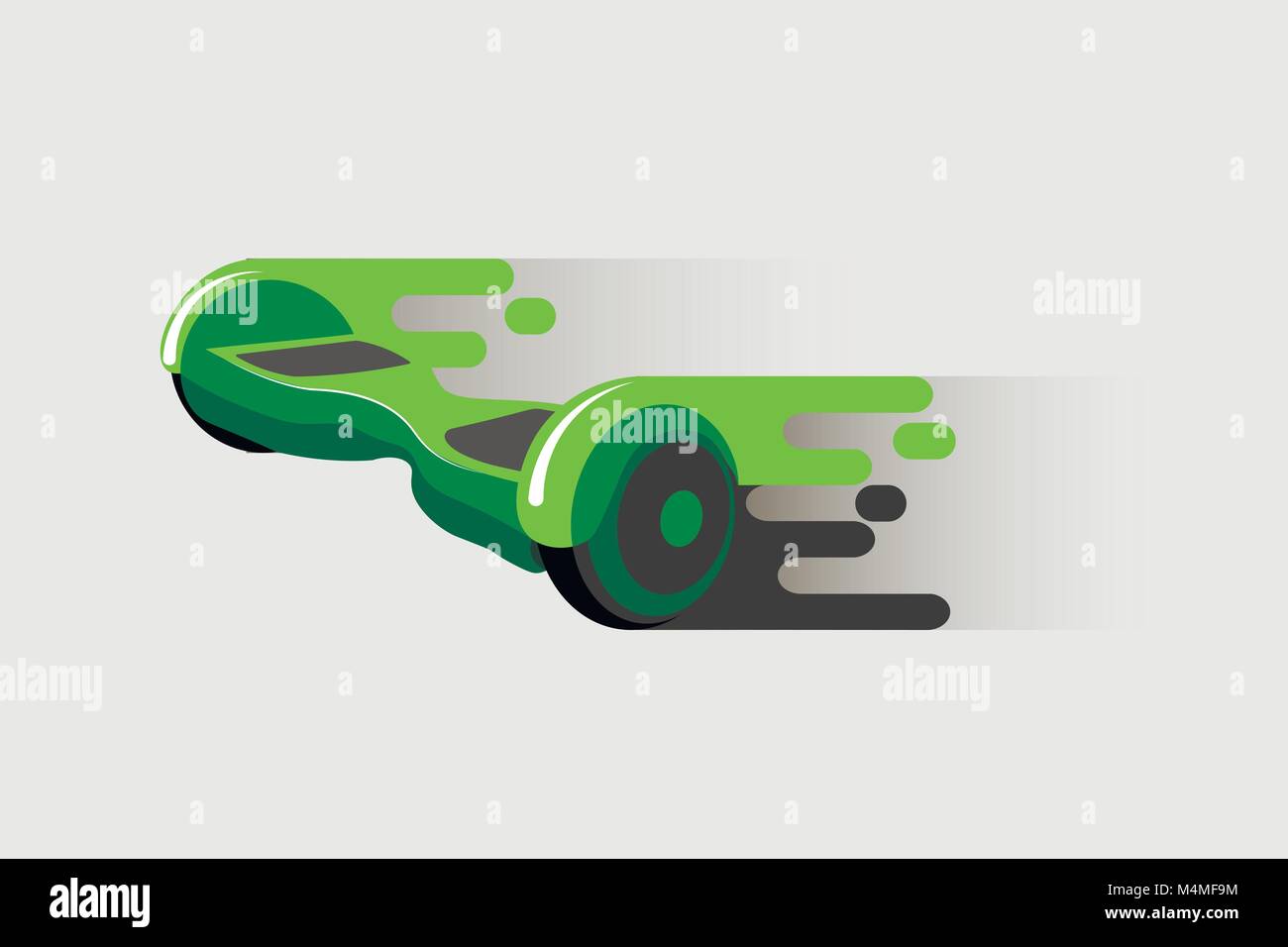 Illustrazione Vettoriale.Hoverboard, segway gyroscooter giroscopio stile piatto 10 eps Illustrazione Vettoriale