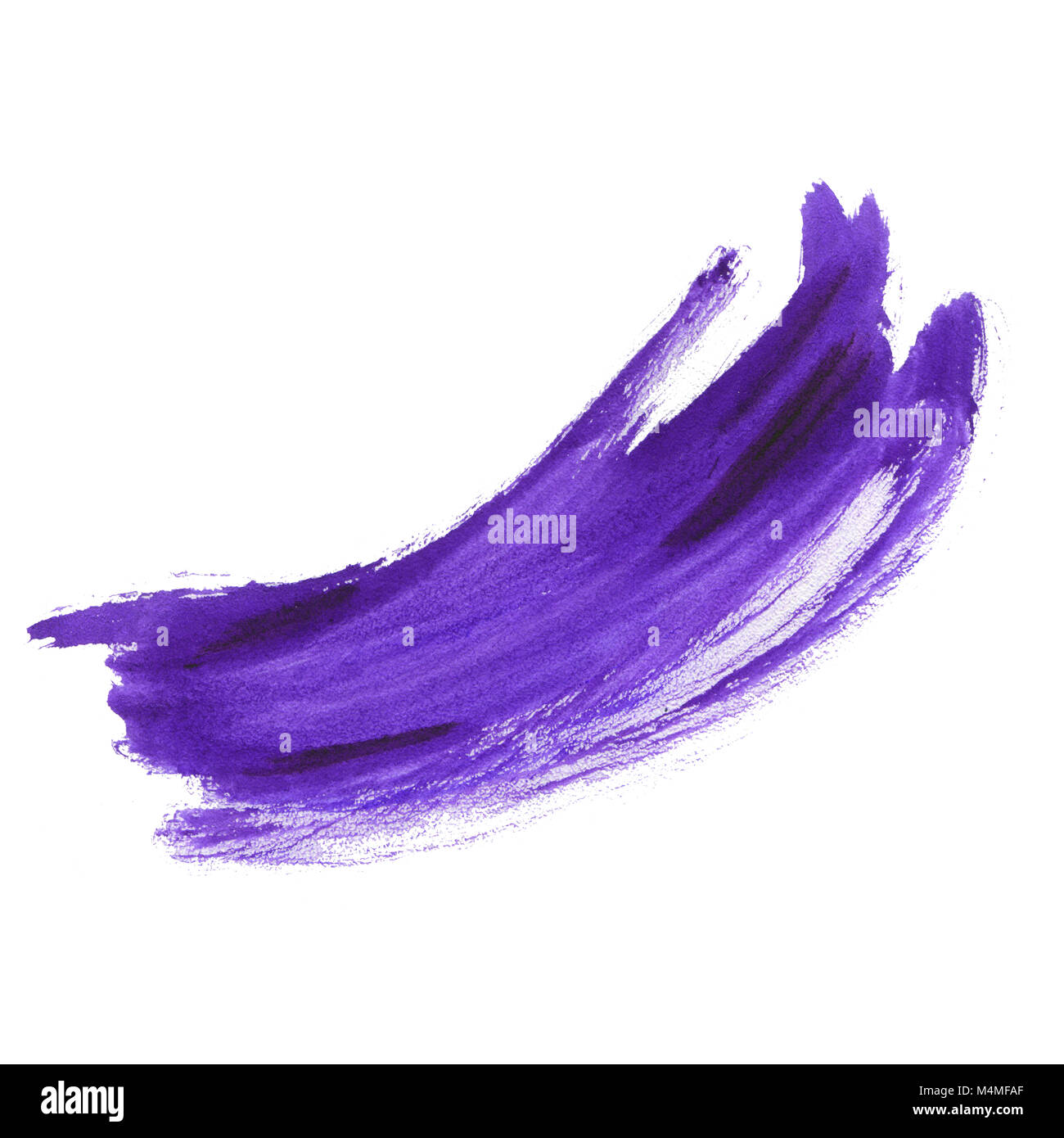 Acquerello ultra violet spazzolata a secco Foto Stock