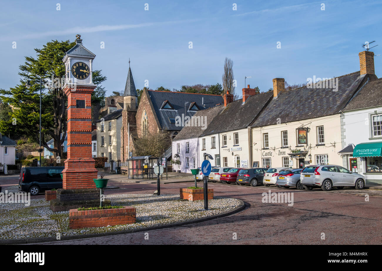 Piazza Twyn Usk Monmouthshire Foto Stock