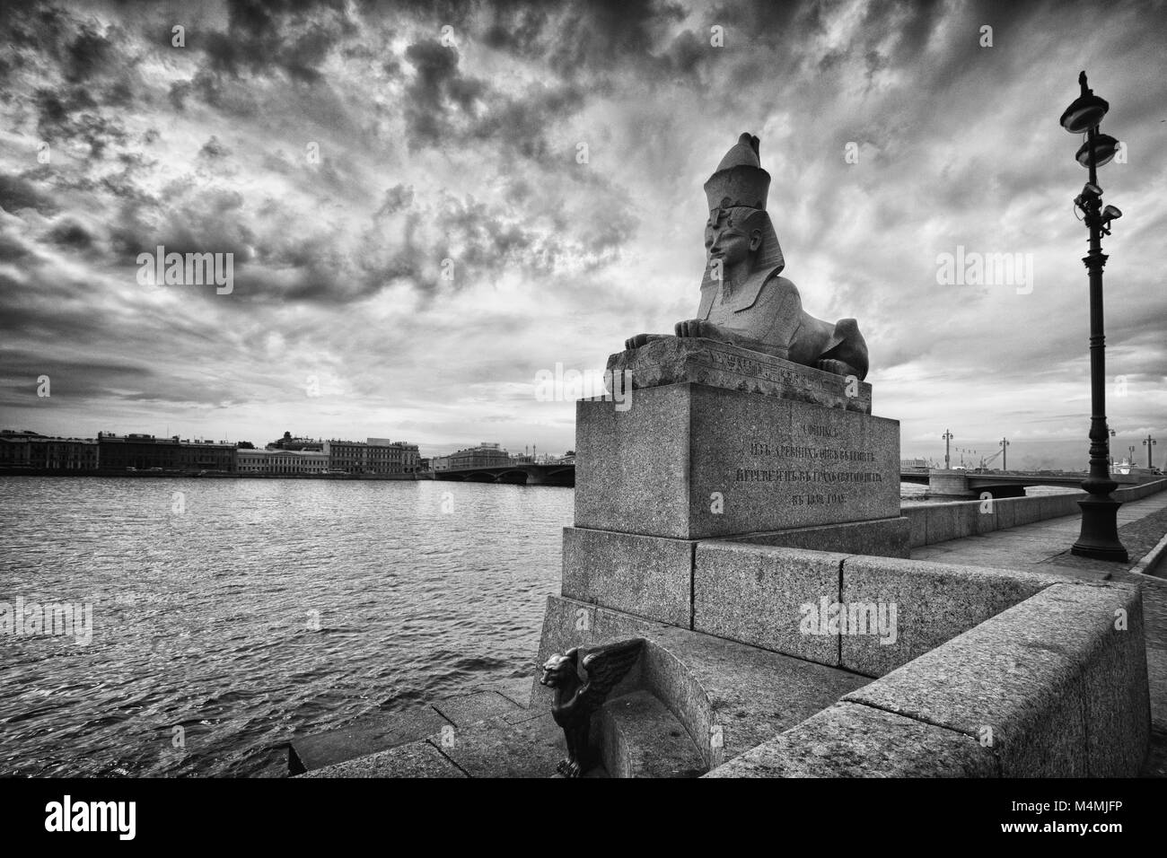La sfinge di ST. Pietroburgo. La RUSSIA Foto Stock