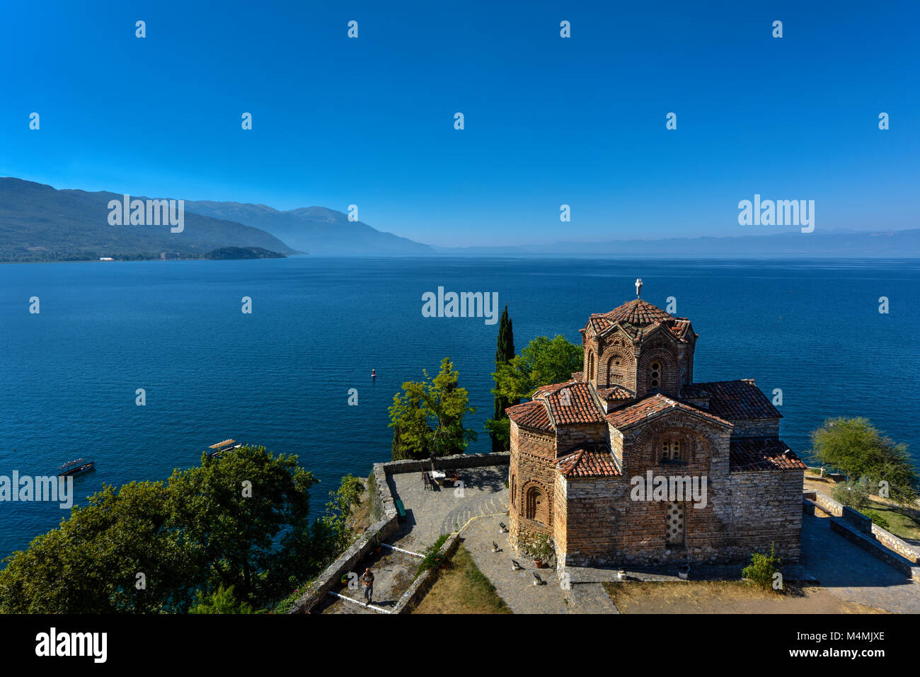 Chiesa Ortodossa di San Giovanni a Ohrid, chiamato Sveti Jovan, Kaneo, Macedonia Foto Stock