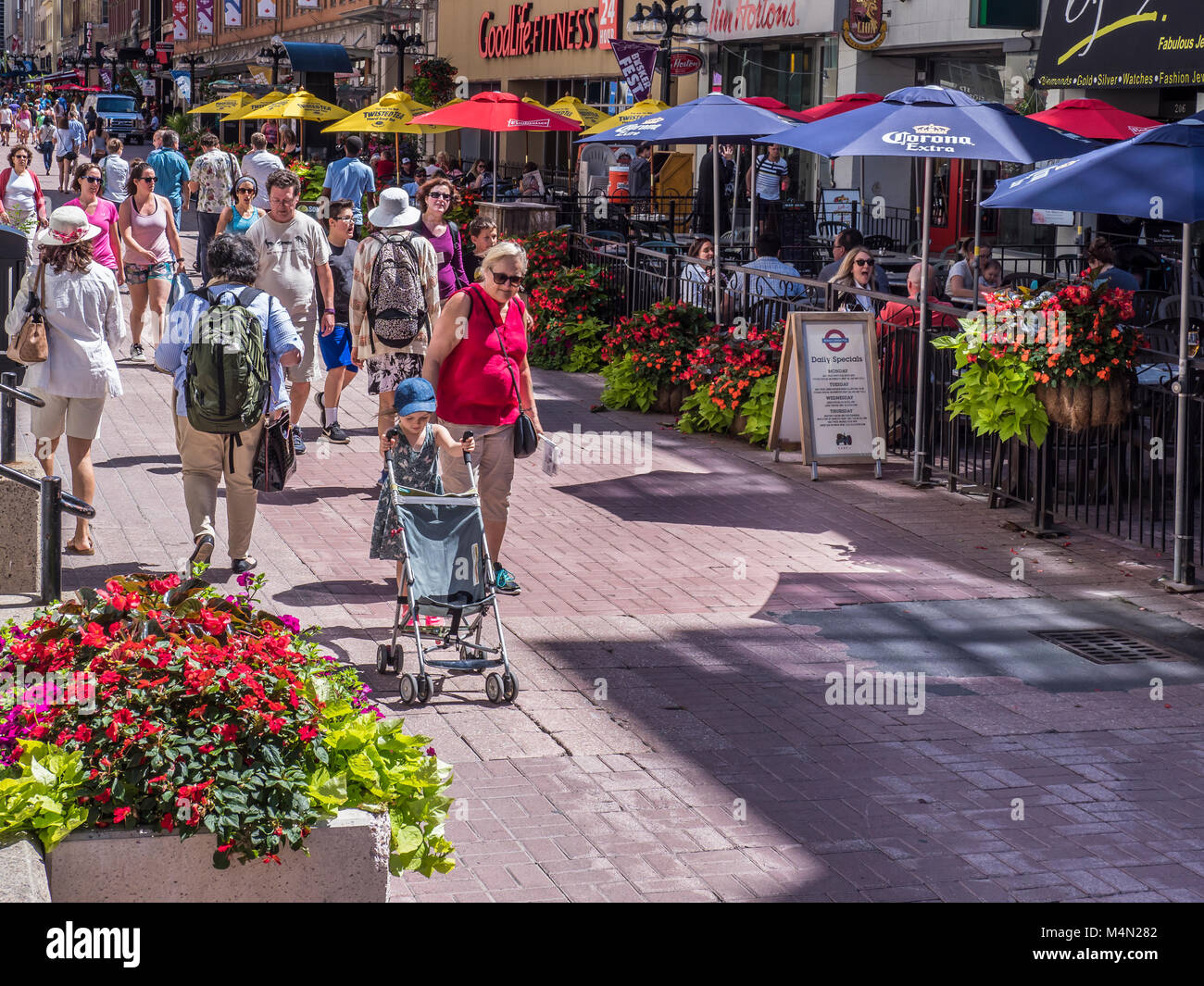Sparks Street Mall, Ottawa, Ontario, Canada. Foto Stock