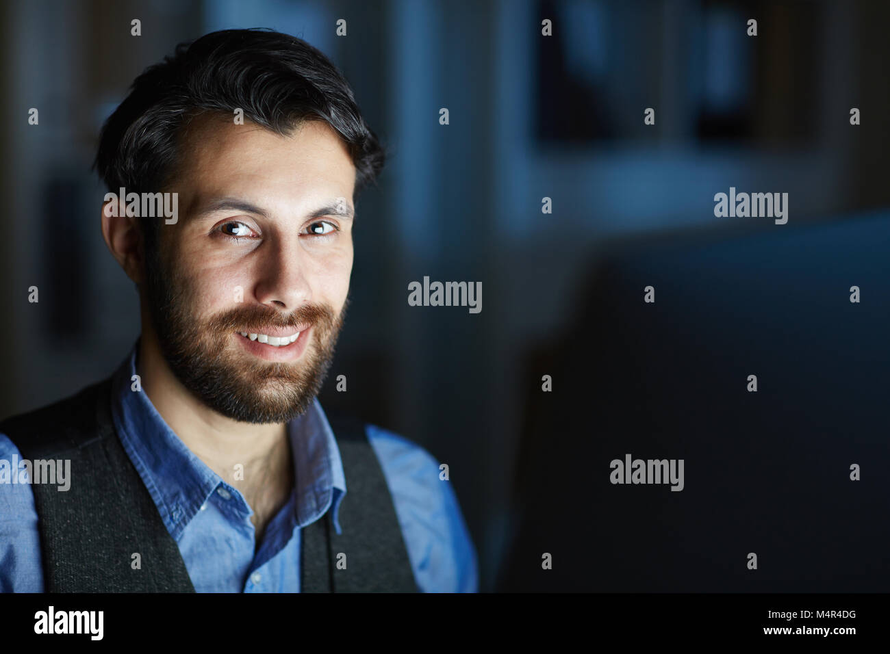 Lavorare per tutta la notte Foto Stock