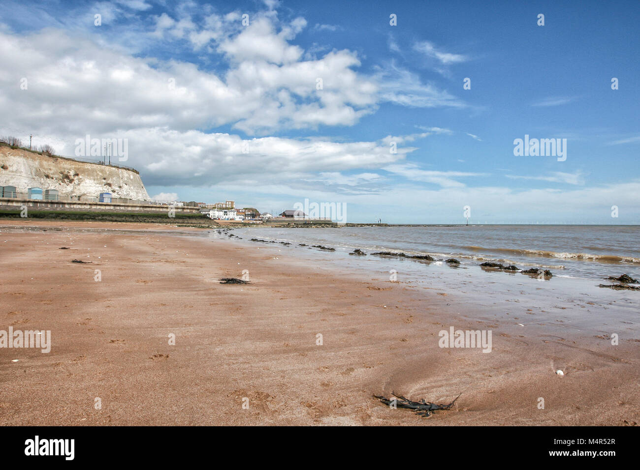 Spiaggia di sabbia in BROADSTAIRS KENT, Inghilterra Foto Stock