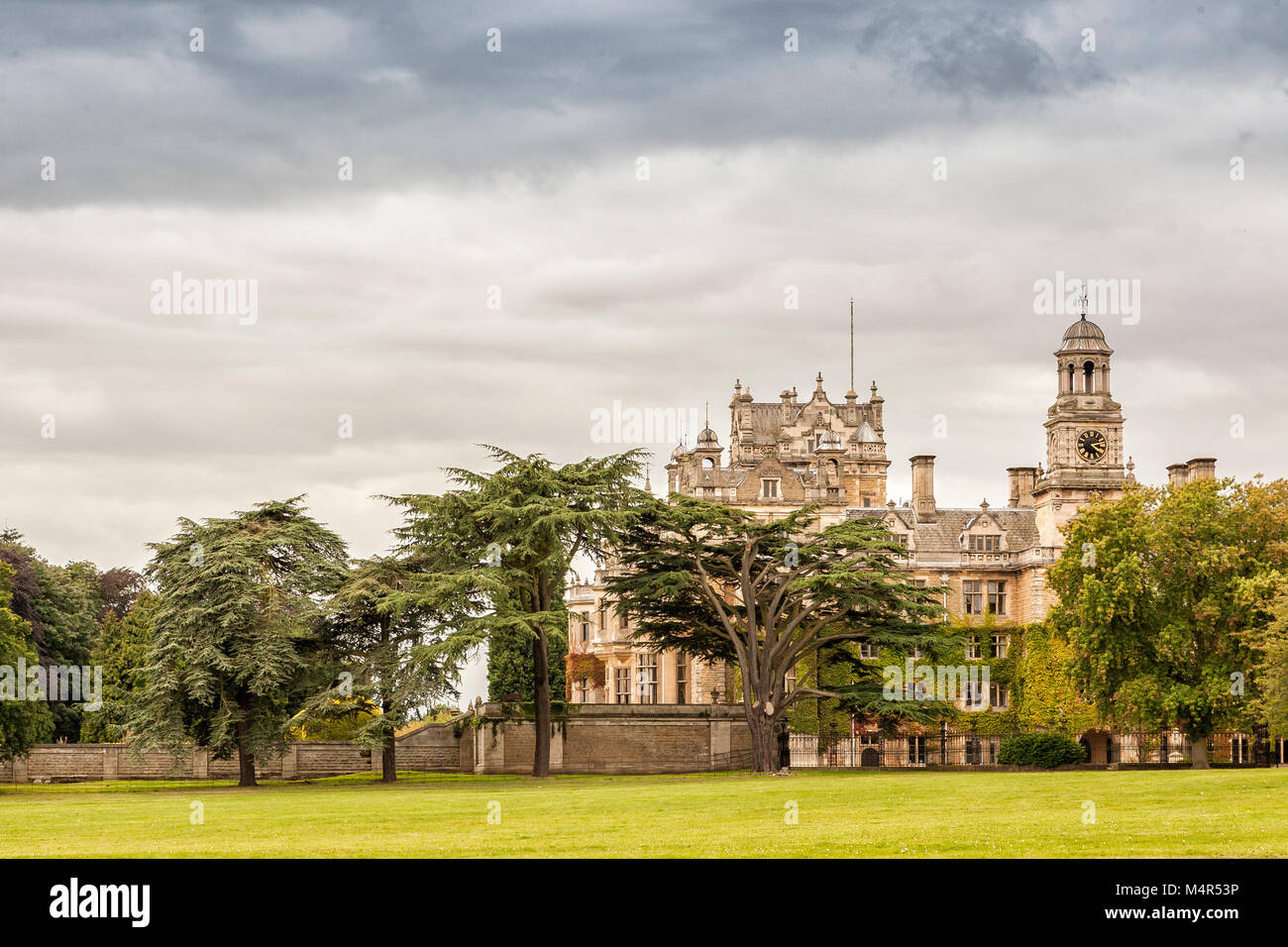 Thoresby Hall un grado che ho elencato del XIX secolo casa di paese in Budby, Nottinghamshire, Inghilterra Foto Stock