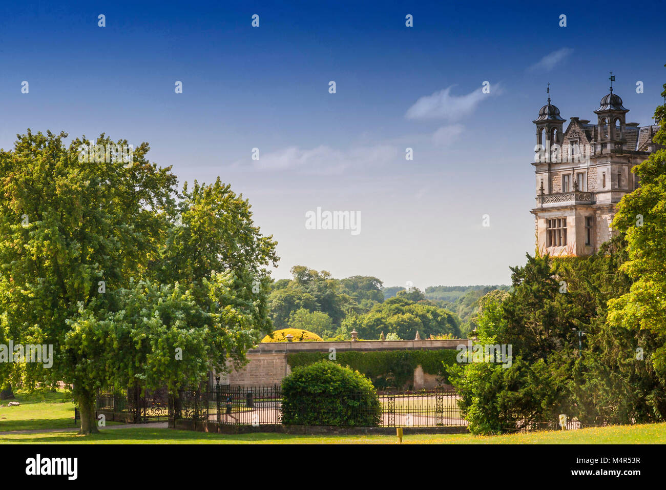 Thoresby Hall un grado che ho elencato del XIX secolo casa di paese in Budby, Nottinghamshire, Inghilterra Foto Stock