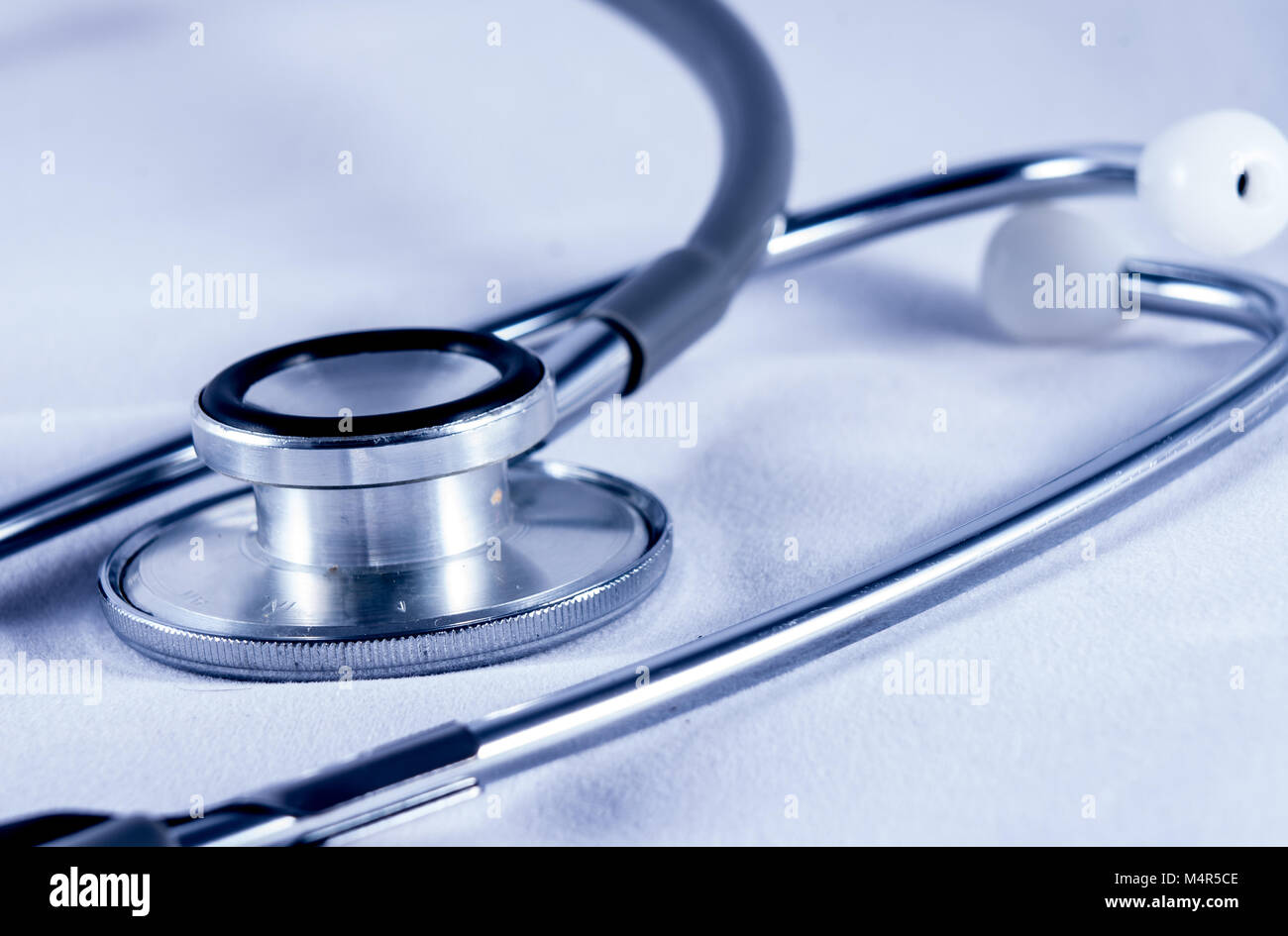 Lo stetoscopio e assistenza infermieristica Foto Stock