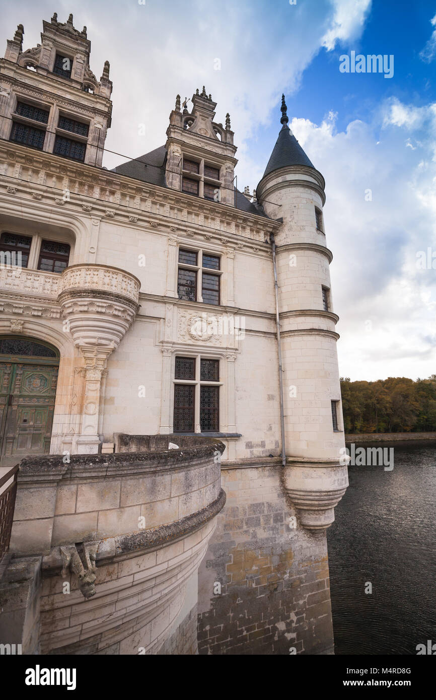 Il Chateau de Chenonceau, medievale castello francese nella Valle della Loira, in Francia. È stato costruito nel secolo 15-16. Unesco patrimonio dell'umanità Foto Stock