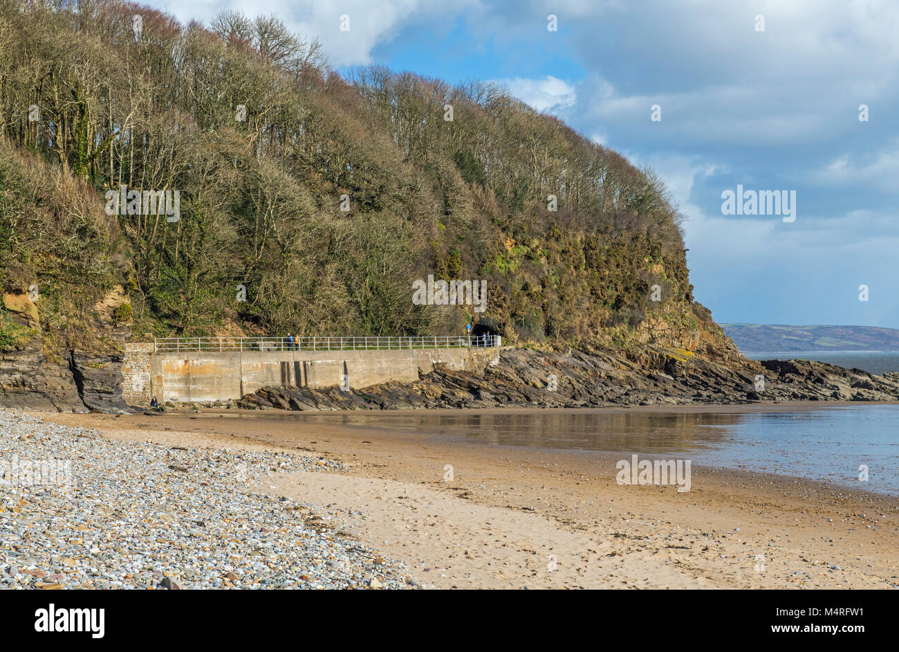 Sala Coppett spiaggia vicino a Saundersfoot South Pembrokeshire West Wales Foto Stock