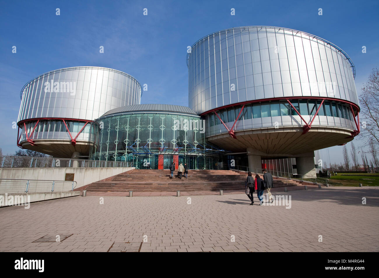 Corte di giustizia europea per i diritti umani di Strasburgo, Alsazia, Bas-Rhin, Francia, Europa Foto Stock