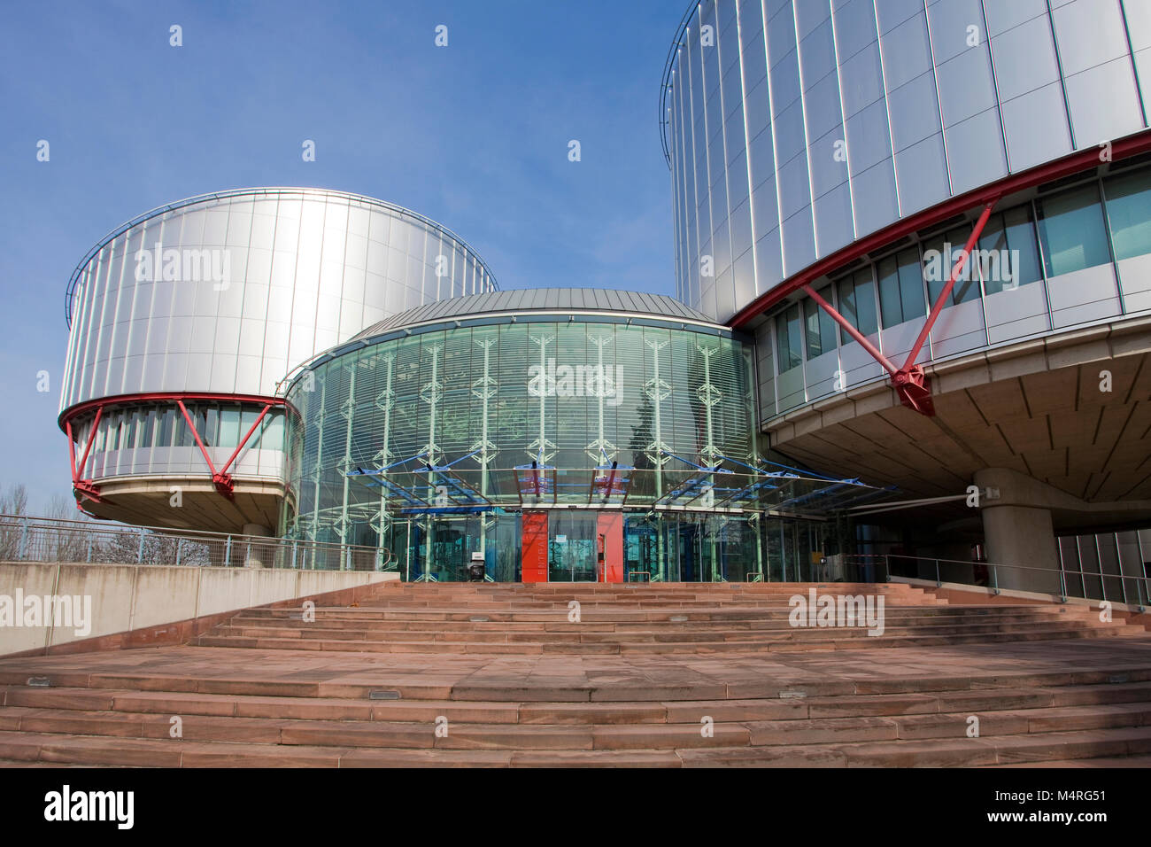 Corte di giustizia europea per i diritti umani di Strasburgo, Alsazia, Bas-Rhin, Francia, Europa Foto Stock