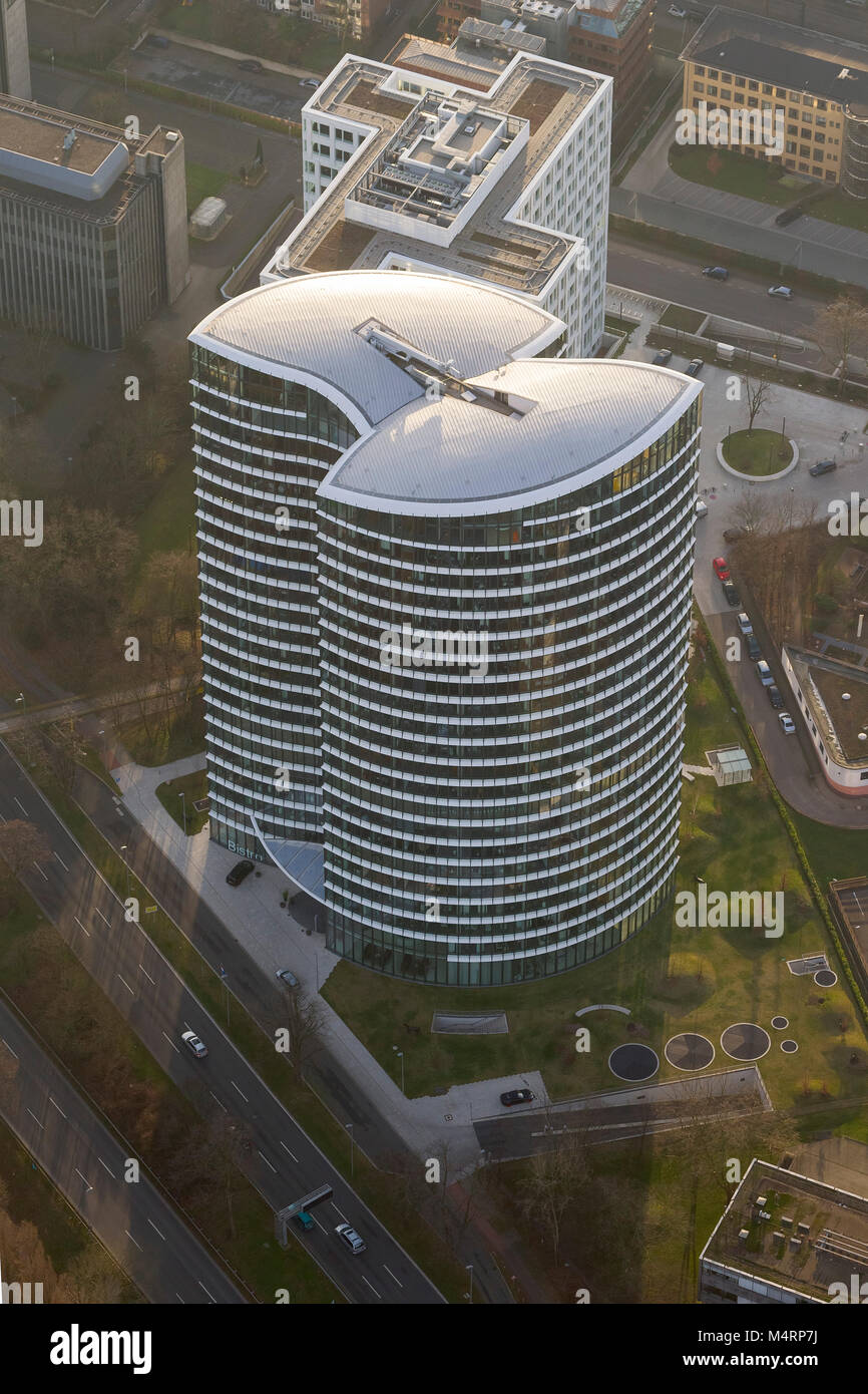 Vista aerea, Consolato Generale del Regno dei Paesi Bassi, Kennedydamm 24, Dusseldorf, Renania, Renania settentrionale-Vestfalia, Germania, Europa Duss Foto Stock