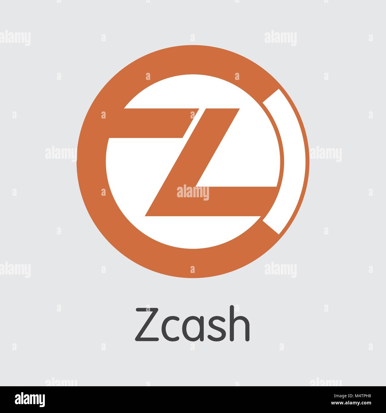 Zcash Crypto moneta - il logo del vettore. Illustrazione Vettoriale