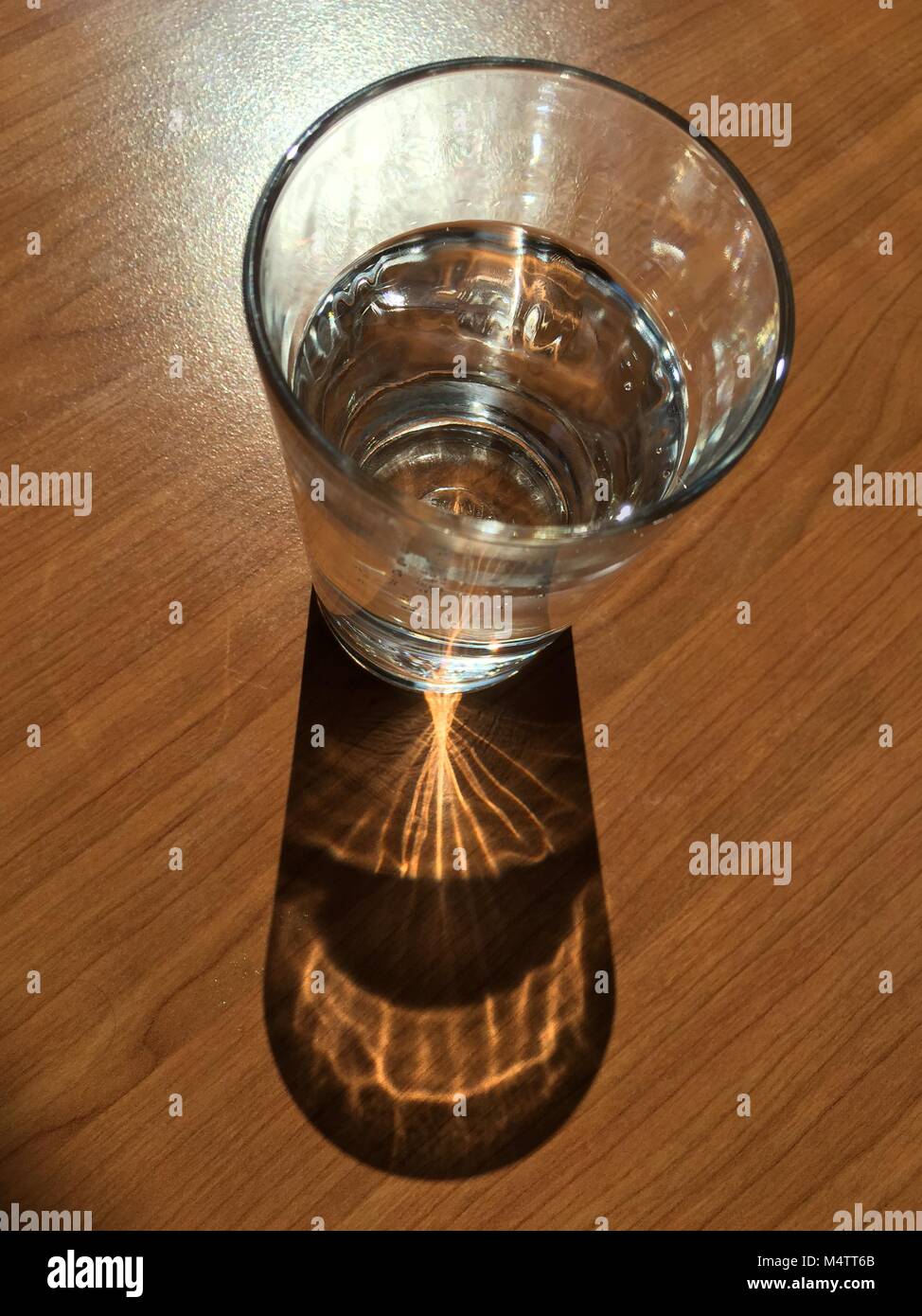 vetro di acqua Foto Stock