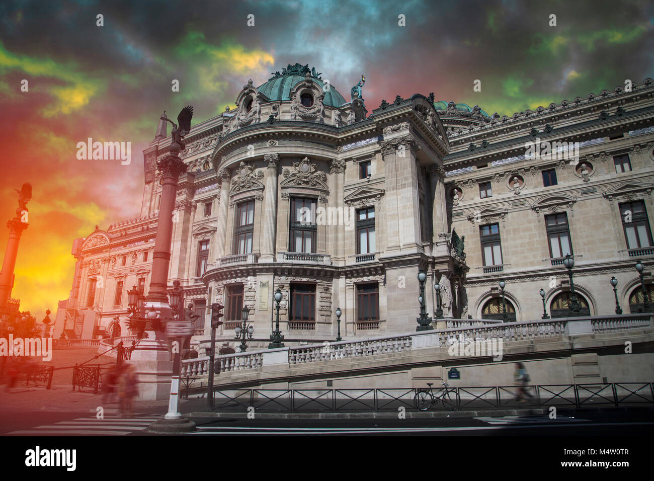 Opera Parigi. Esso si trova nel Palazzo Garnier. Francia Foto Stock
