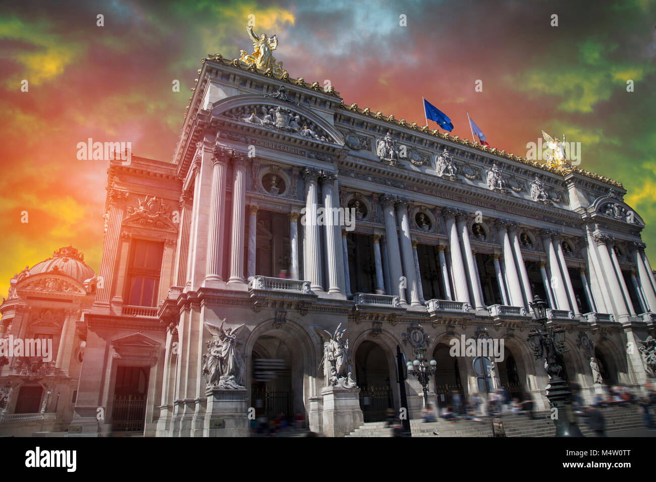 Opera Parigi. Esso si trova nel Palazzo Garnier. Francia Foto Stock