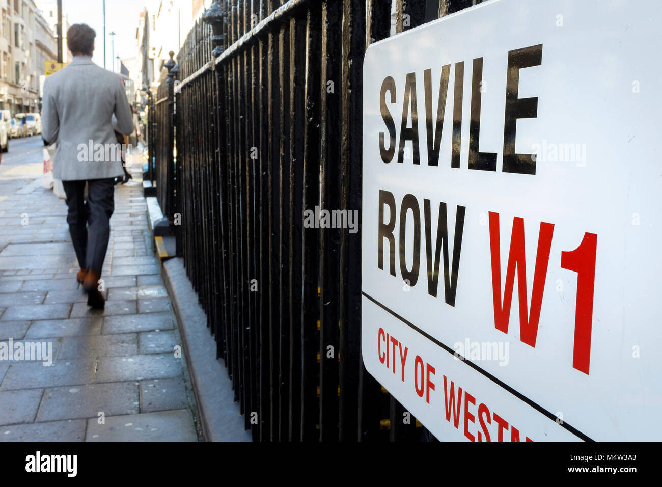 Savile Row, Londra W1 Foto Stock