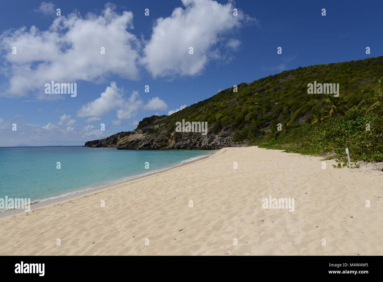 Telecomando e privato Spiaggia Gouverneur sul francese isola caraibica di San Bartolomeo (St Barts.) Foto Stock