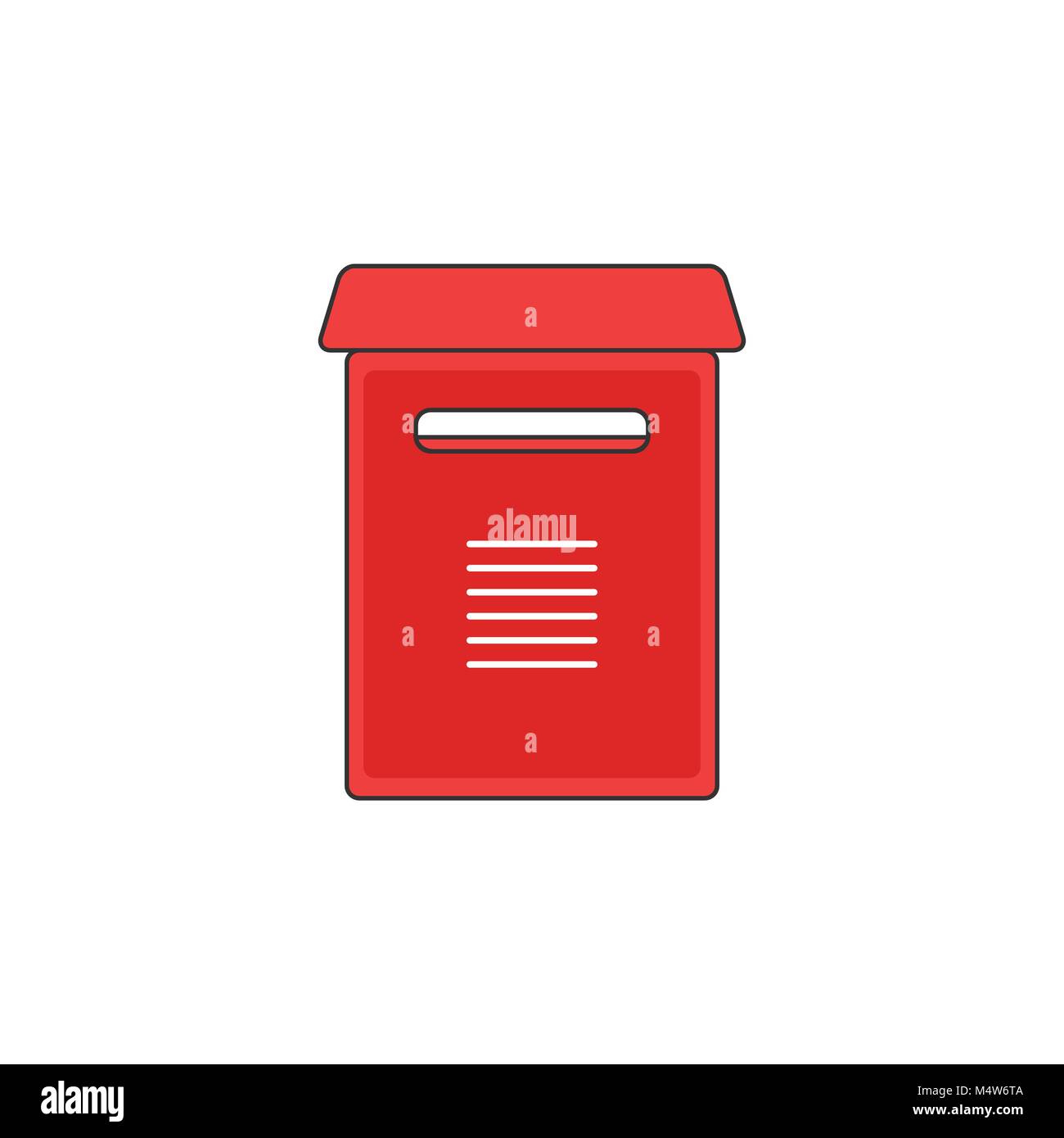 Cassetta postale rossa di vettore di supporto Icona Profilo illustrazione  Immagine e Vettoriale - Alamy