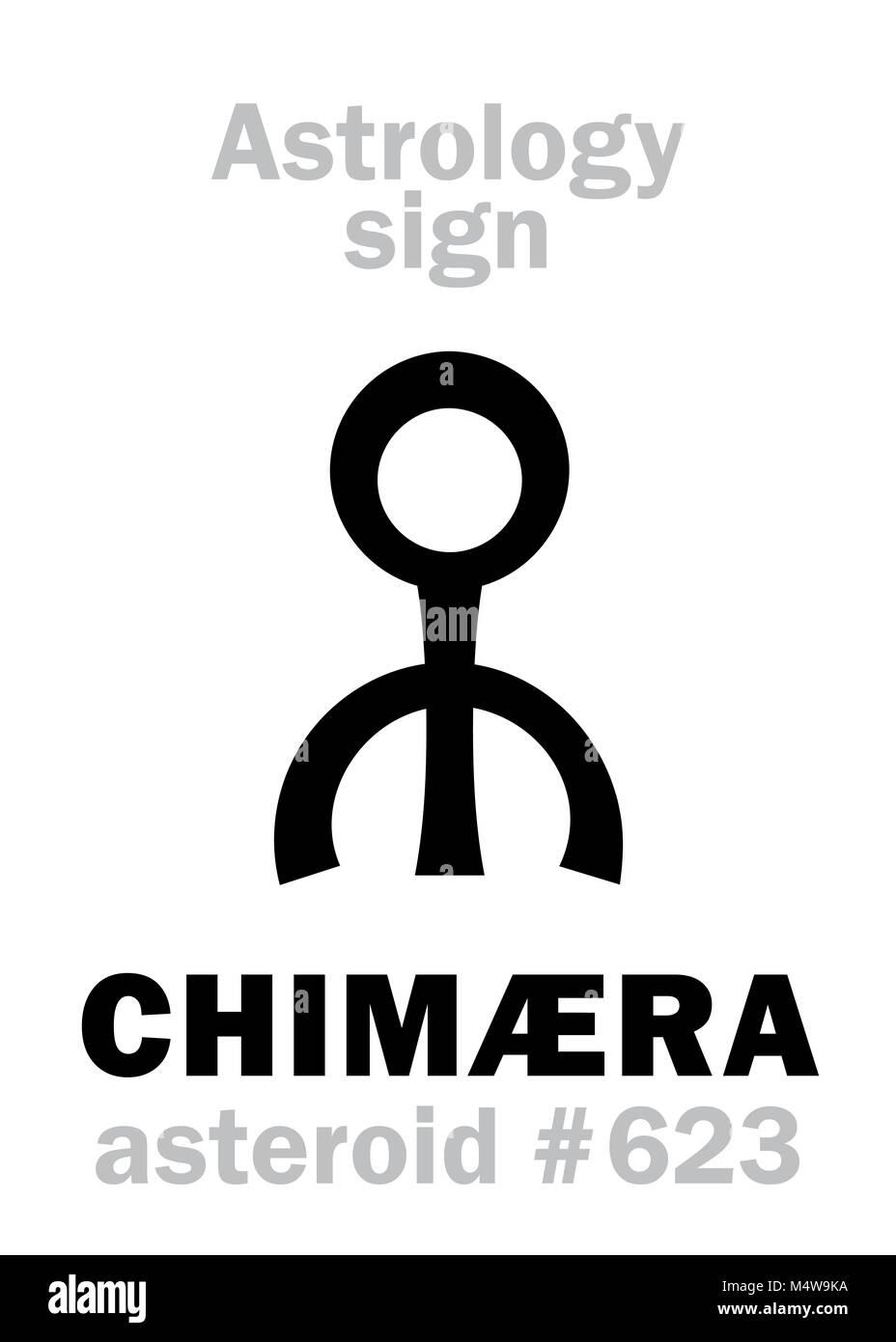 Astrologia: chimera di un asteroide Foto Stock