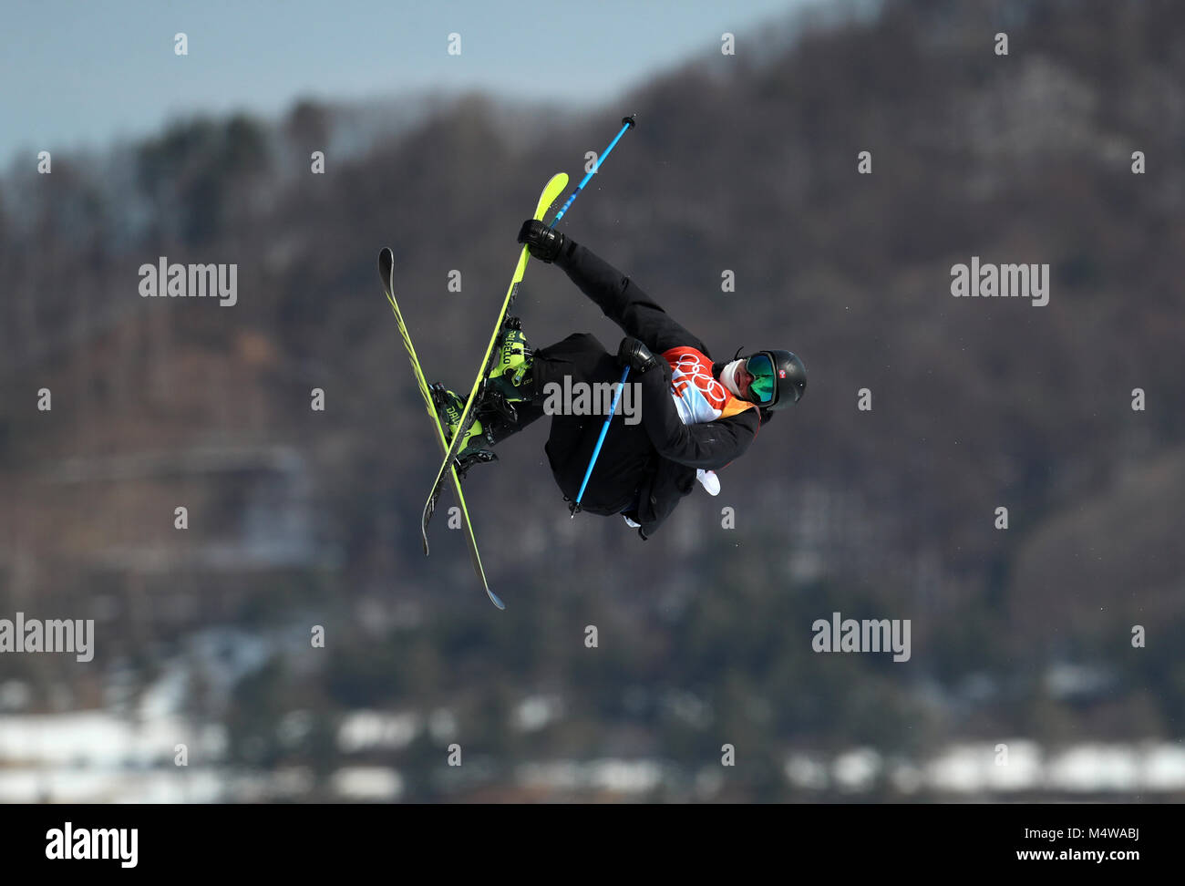 Ferdinand Dahl norvegese in azione durante le prove di qualificazione della pista da sci maschile al Bogwang Snow Park durante il 9° giorno dei Giochi Olimpici invernali di PyeongChang 2018 in Corea del Sud. PREMERE ASSOCIAZIONE foto. Data immagine: Domenica 18 febbraio 2018. Guarda la storia della PA OLIMPIADI Slopeststyle. Il credito fotografico dovrebbe essere: Mike Egerton/PA Wire. Foto Stock